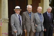 Four of our five survivors, left to right:  Bertie Jeffreys, Bill Gill, Andrew "Boy" McCall, and Jim Davis.