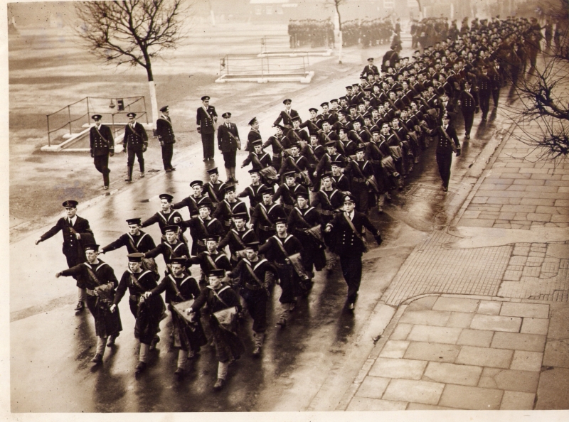 Conscripts - Skegness training, end 1939 3rd row on left end