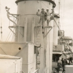 Dunedin deck scene, Napier 1929