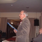 Tommy Handley, mid speech