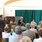 Jim Davis addresses the audience