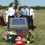 The Macaulay family with Jim Davis