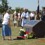 Anne Randall at the Dunedin Memorial